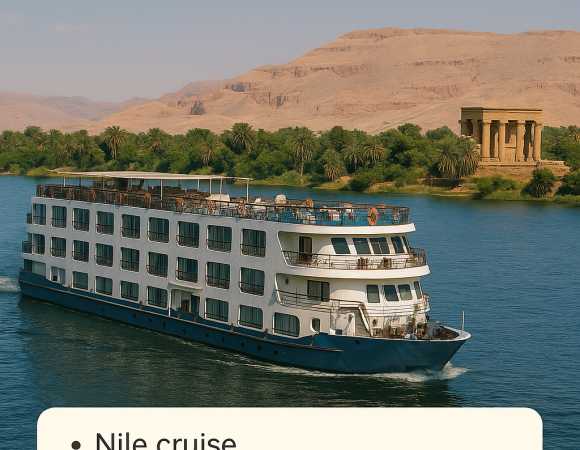 4days Nile cruise from Aswan to Luxor.