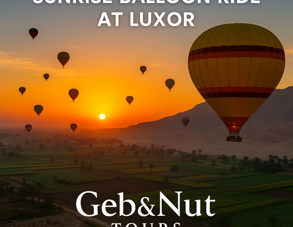 Sunrise Balloon Ride in Luxor .