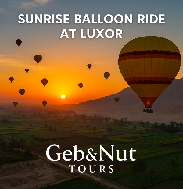 Sunrise Balloon Ride in Luxor .