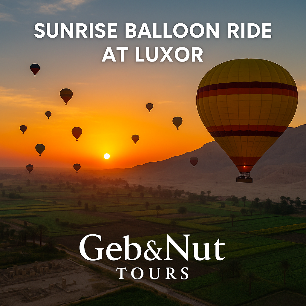 Sunrise Balloon Ride in Luxor .